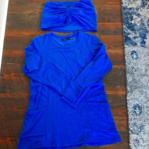 Super soft tunic sweater w/ matching scarf